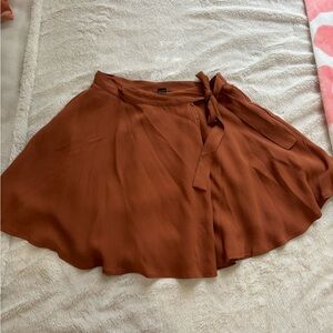 Brand New Forever 21 Orange Wrap Skirt